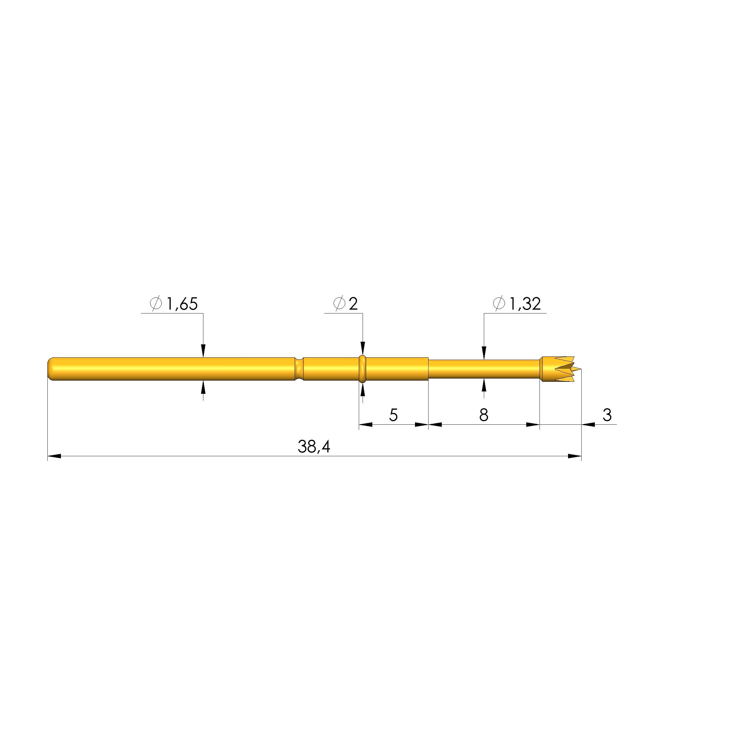 Ingun GKS-422 224 180 A 2205, Gefederter Kontaktstift-0