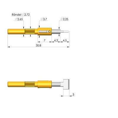 Ingun GKS-714 220 510 R 5007, Gefederter Kontaktstift-0