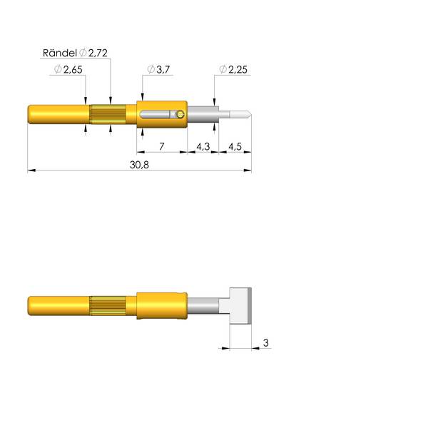 Ingun GKS-714 220 510 R 5007, Gefederter Kontaktstift
