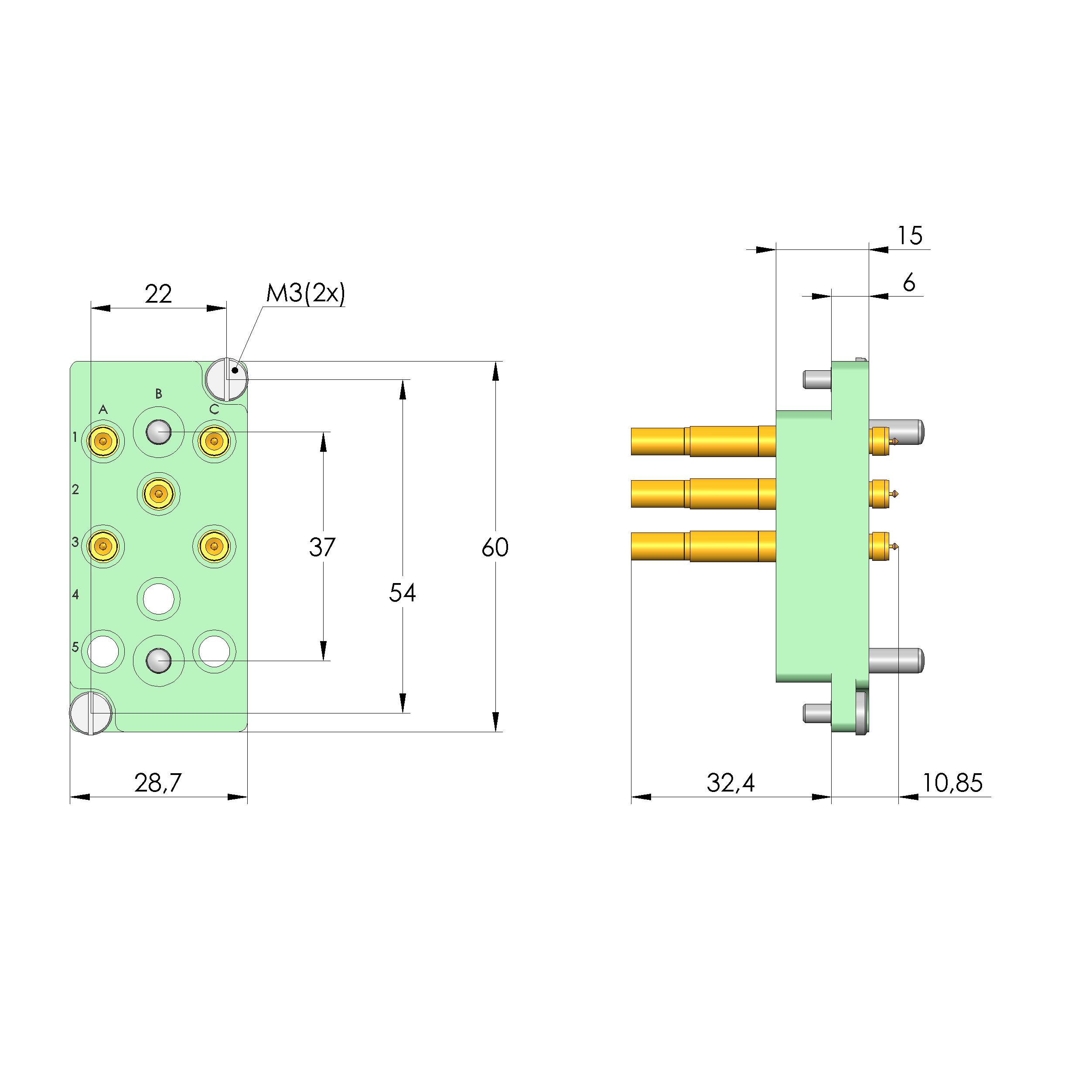Ingun SB-T-HF-008-6GHz-05-Z, Schnittstellenblock-0