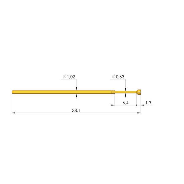Ingun GKS-075 319 150 A 2000 E, Gefederter Kontaktstift