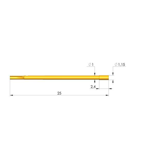 Ingun KS-097 30 MO0.9-T, Kontaktsteckhülse A