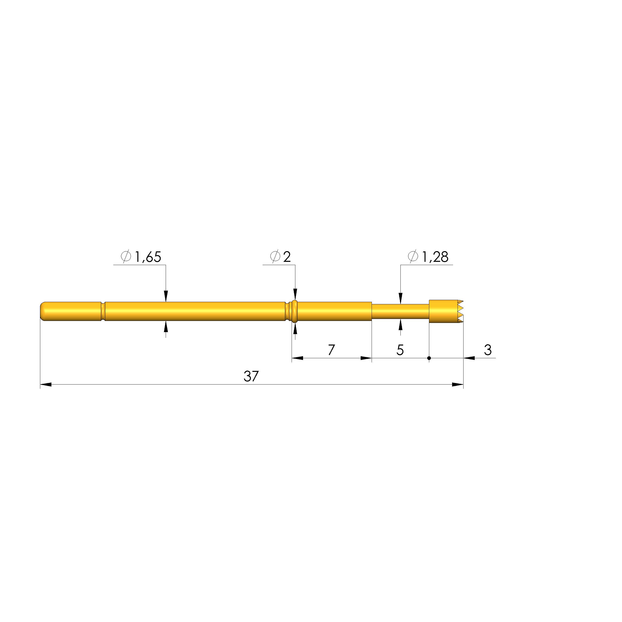 Ingun GKS-912 306 200 A 0607, Gefederter Kontaktstift-0