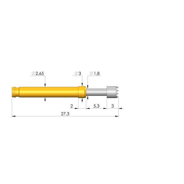 Ingun GKS-113 306 300 R 3002, Gefederter Kontaktstift