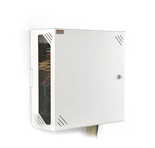 19"-Wandnetzwerkschrank - platzsparender vertikaler 19"-Einbau -+ - Rack