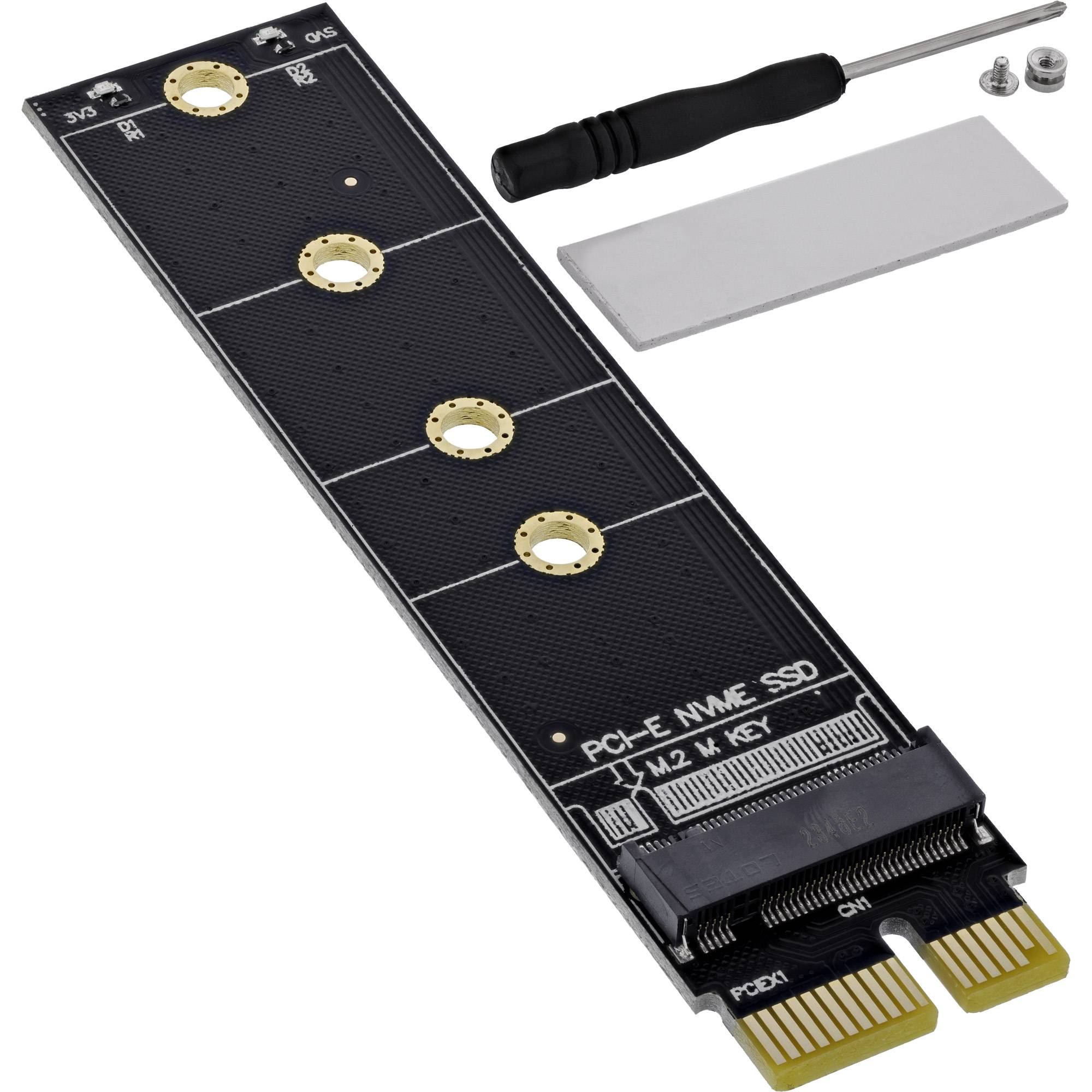 InLine® Schnittstellenkarte, PCIe x1 zu M.2 Key M NVMe SSD-0