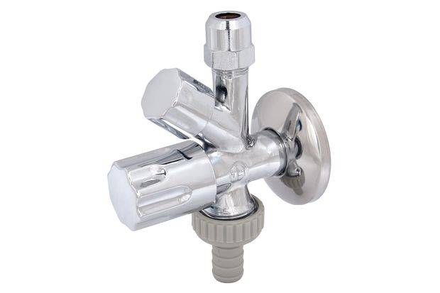 Schlösser Armaturen KOMBI-ECKVENTIL, SELBSTDICHTEND SV, DESIGNGRIFF, 1/2", POL.VERCHROMT-0