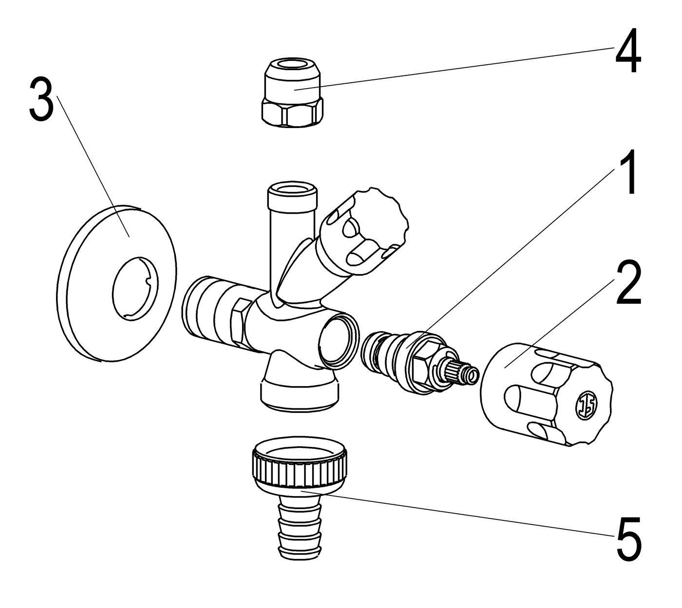 Schlösser Armaturen KOMBI-ECKVENTIL, SELBSTDICHTEND SV, DESIGNGRIFF, 1/2", POL.VERCHROMT-2