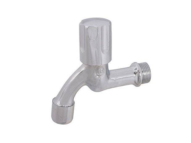Schlösser Armaturen AUSLAUFVENTIL MIT PERLATOR DESIGNGRIFF, 1/2", POLIERT CHROM-0