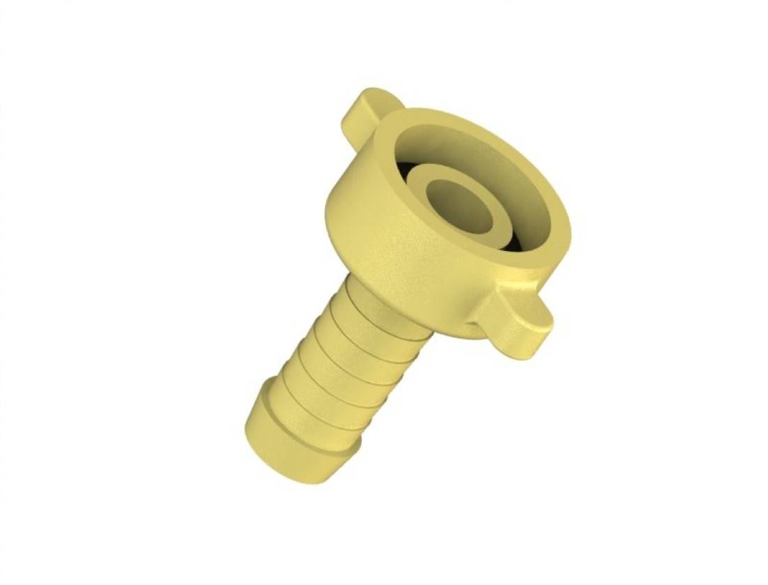 JS MS-SCHLAUCHVERSCHRAUB, SCHWER 2-TEILIG, FLACHDICHTEND, 3/8"x1/2"-0