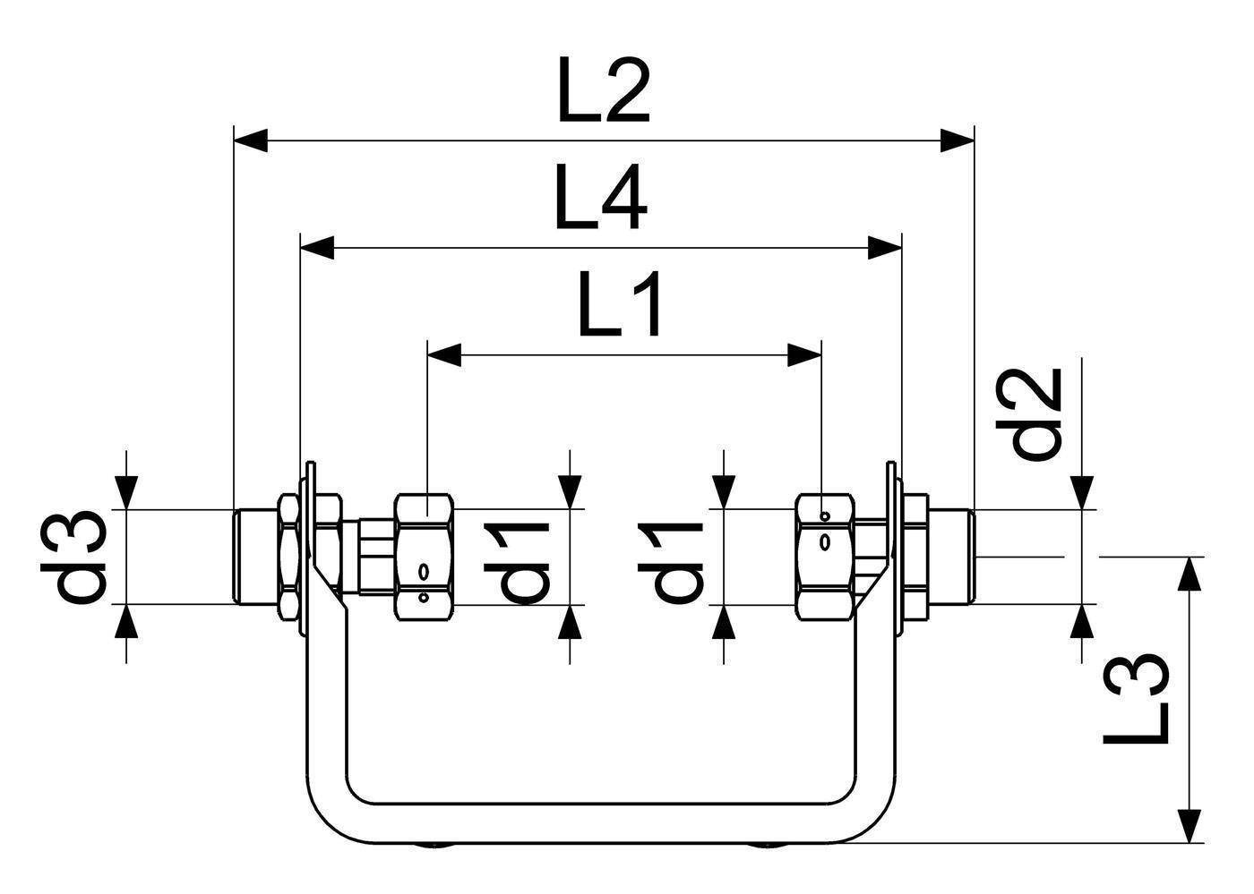 Schlösser Armaturen WZ-EINBAUBUEGEL, M. VSB, STARR 80MM, QN 1, 5, 1/2"x1/2", EDELSTAHL-1