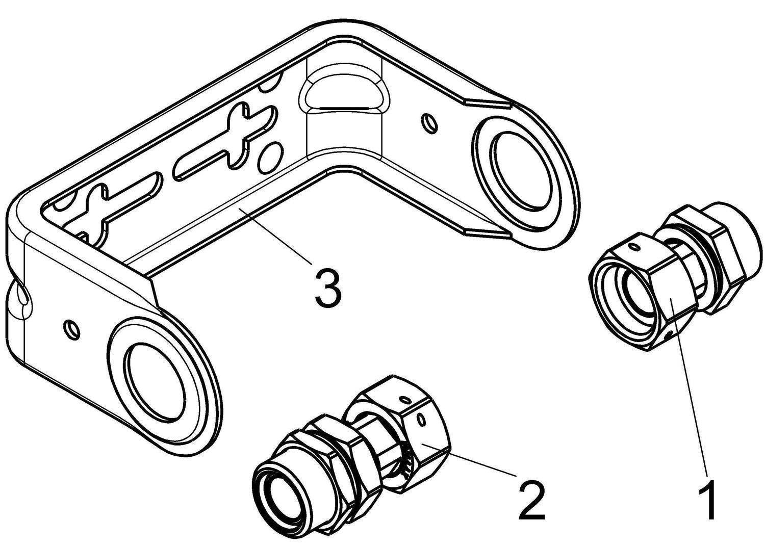 Schlösser Armaturen WZ-EINBAUBUEGEL, M. VSB, STARR 80MM, QN 1, 5, 1/2"x1/2", EDELSTAHL-2