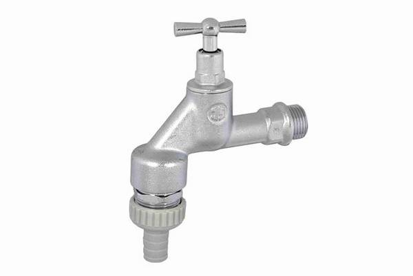 Schlösser Armaturen AUSLAUFVENTIL MIT RB+SV, O. RV KNEBEL-OBERTEIL, 1/2", MATT CHROM