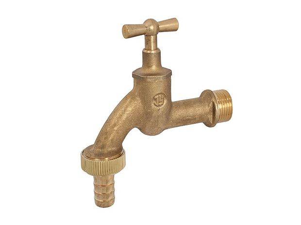 Schlösser Armaturen AUSLAUFVENTIL MIT SCHLAUCHVER. KNEBEL-OBERTEIL, 3/4", MS-BLANK-0