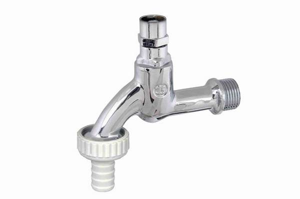 Schlösser Armaturen AUSLAUFVENTIL MIT SCHLAUCHVER. STECKSCHL.-OT, 3/4", POLIERT CHROM