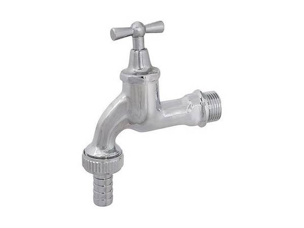 Schlösser Armaturen AUSLAUFVENTIL MIT METALL-SV KNEBEL-OT, SCHWER, 3/4", POL. CHROM