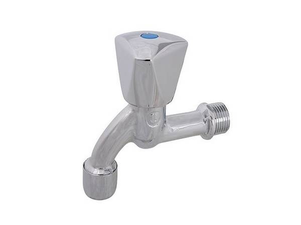 Schlösser Armaturen AUSLAUFVENTIL MIT PERLATOR DREIKANTHAUBENGRIFF, 1/2", POL.CHR.