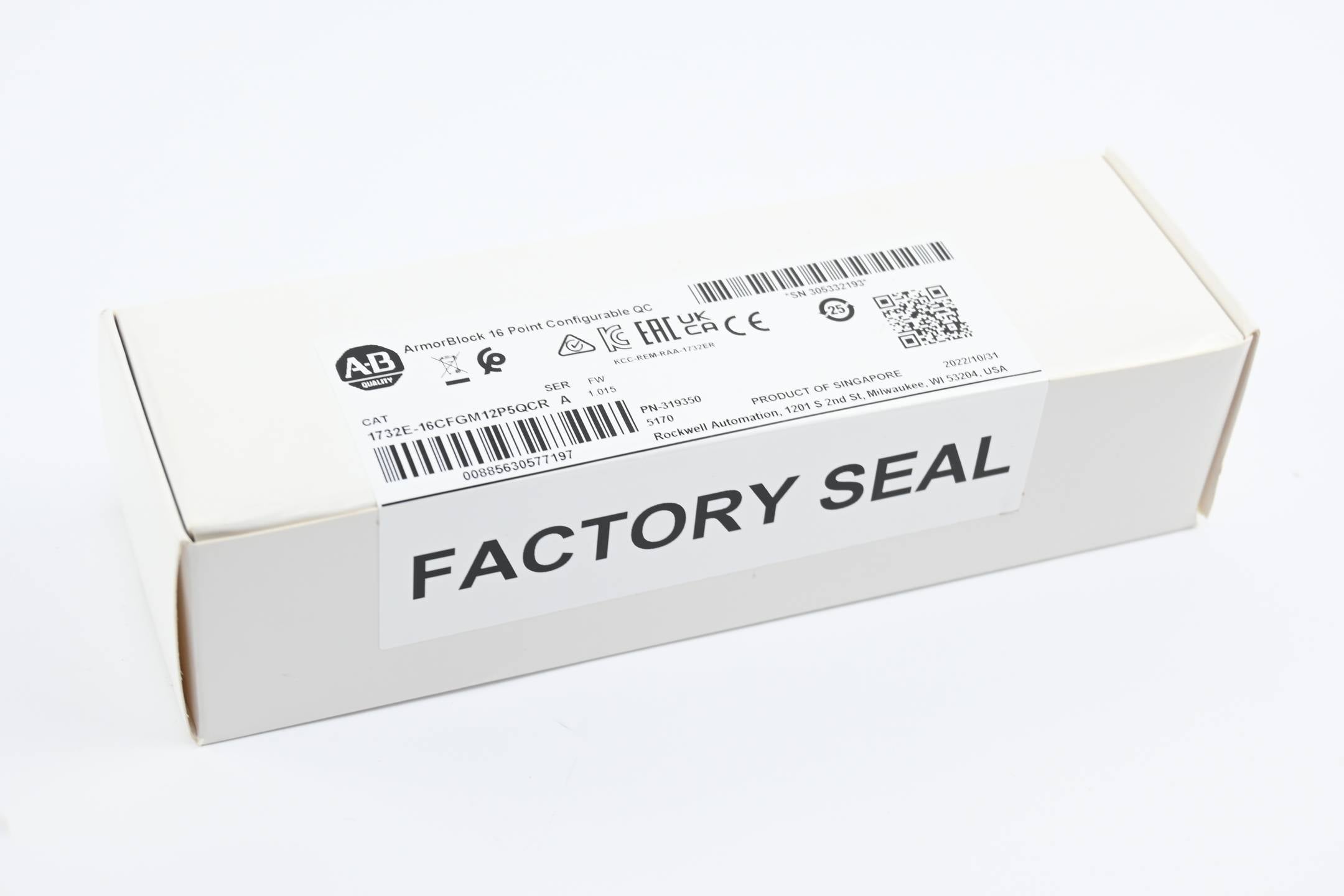 Allen Bradley ArmorBlock EtherNet/IP I/O-Modul 1732E-16CFGM12P5QCR-0
