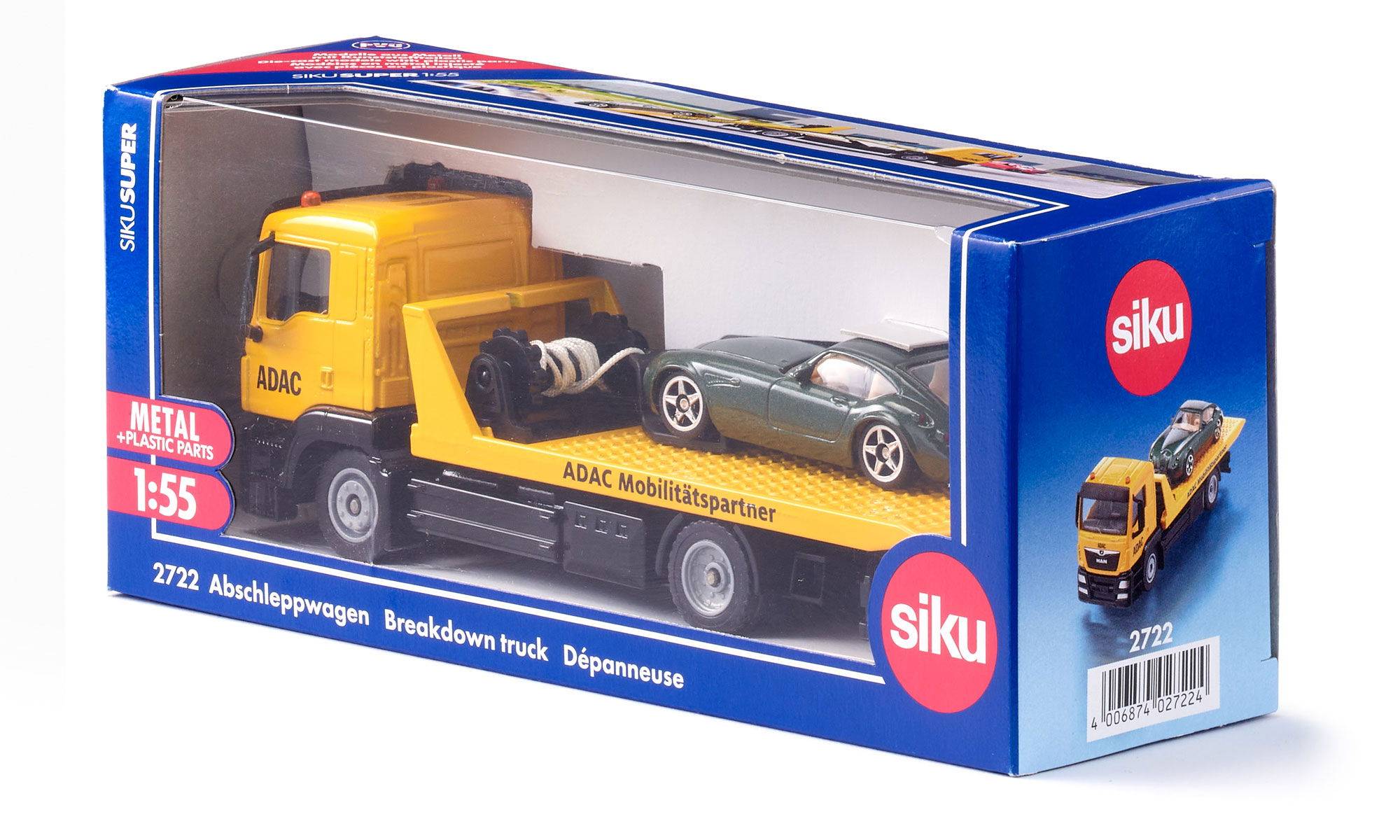 Siku MAN breakdown truck ADAC, Auto-Modellsatz, Vormontiert, 1:55, Unisex, Kunststoff, 2 Stück(e)-4
