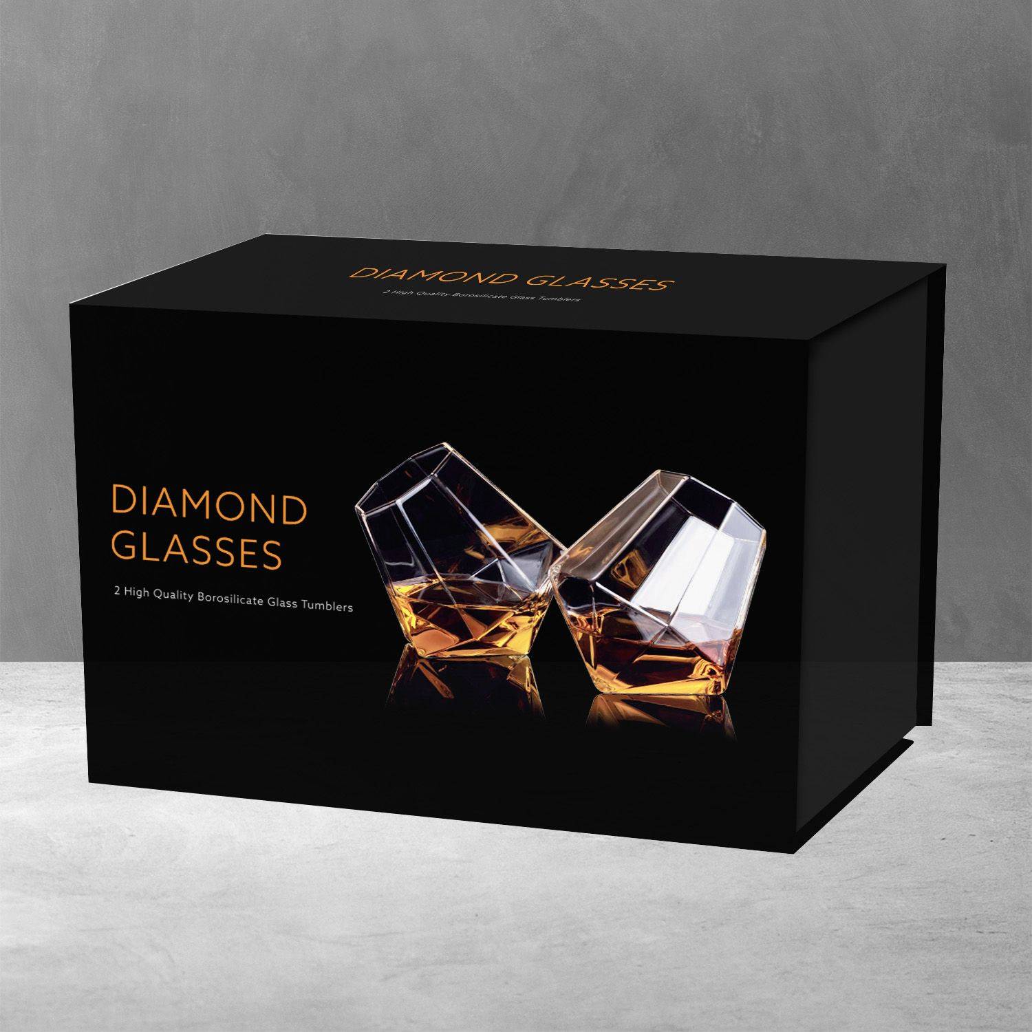 THUMBS UP - Mad Monkey - Whiskeygläser""Diamond"" 2er Set transparent-1
