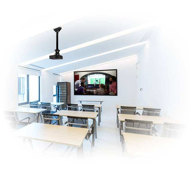 B-TECH SYSTEM 2 - Projector Ceiling Mount with Micro-adjustment - 2m 50mm-2