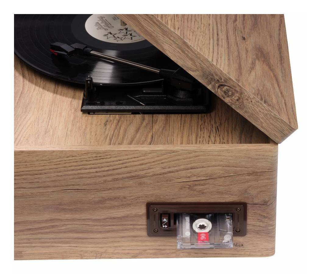Inter Sales Denver MRD-180, Automatisch, Schwarz, Holz, DAB+, FM, USB Typ-A, 18 W, 485 mm-1
