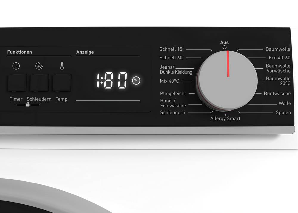 Sharp ES-NFA714BW1NA-DE, Frontlader, 7 kg, B, 77 dB, 1400 RPM, A-3