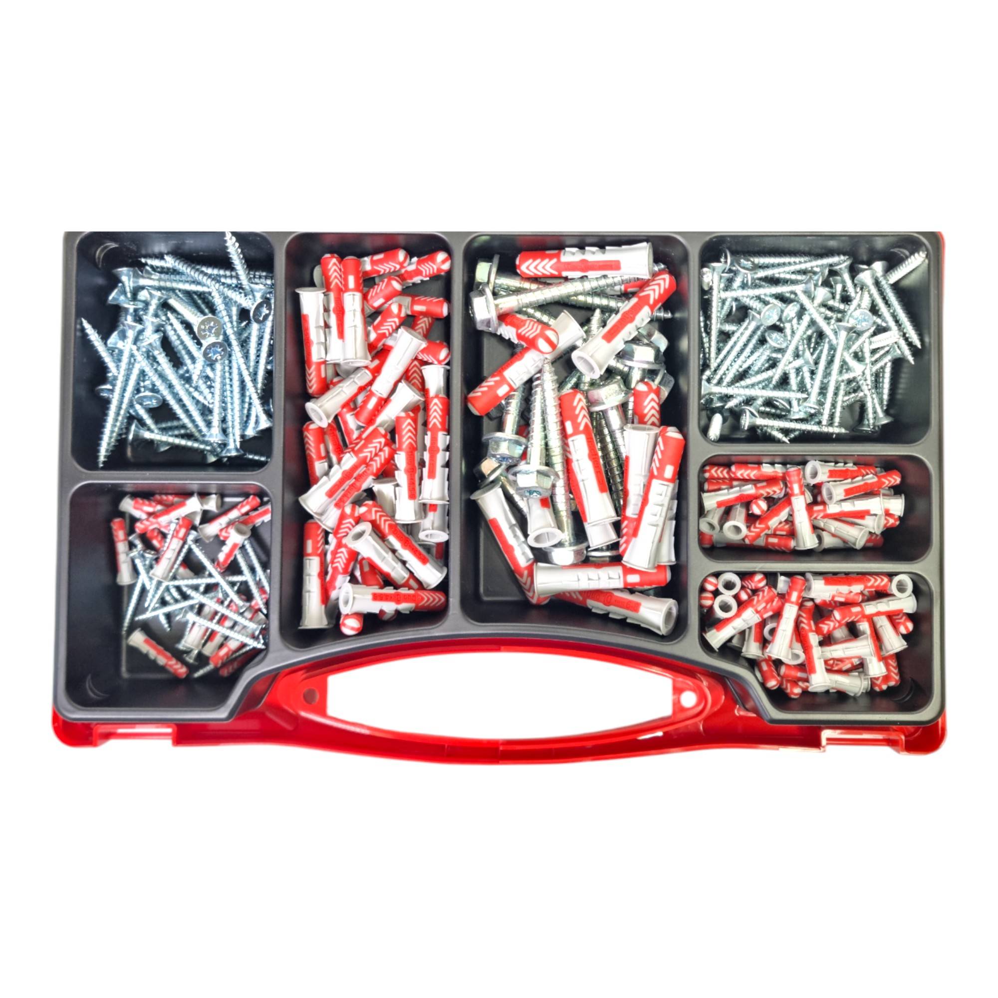 Fischer Red-Box Duopower + Schrauben Set 280 Stück ( 536091 )-1