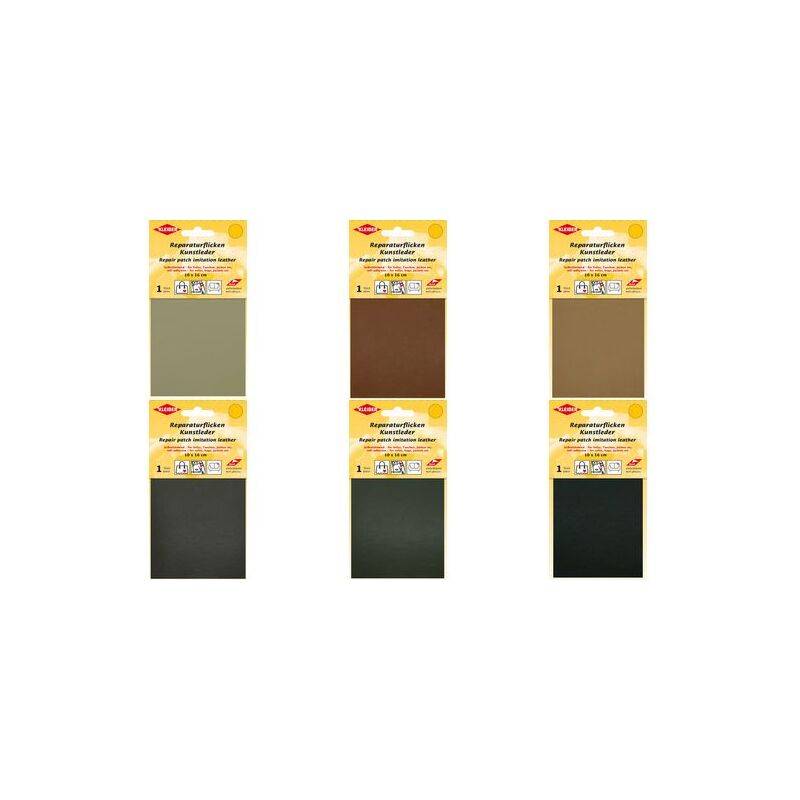 KLEIBER Kunstleder-Flicken, selbstklebend, beige