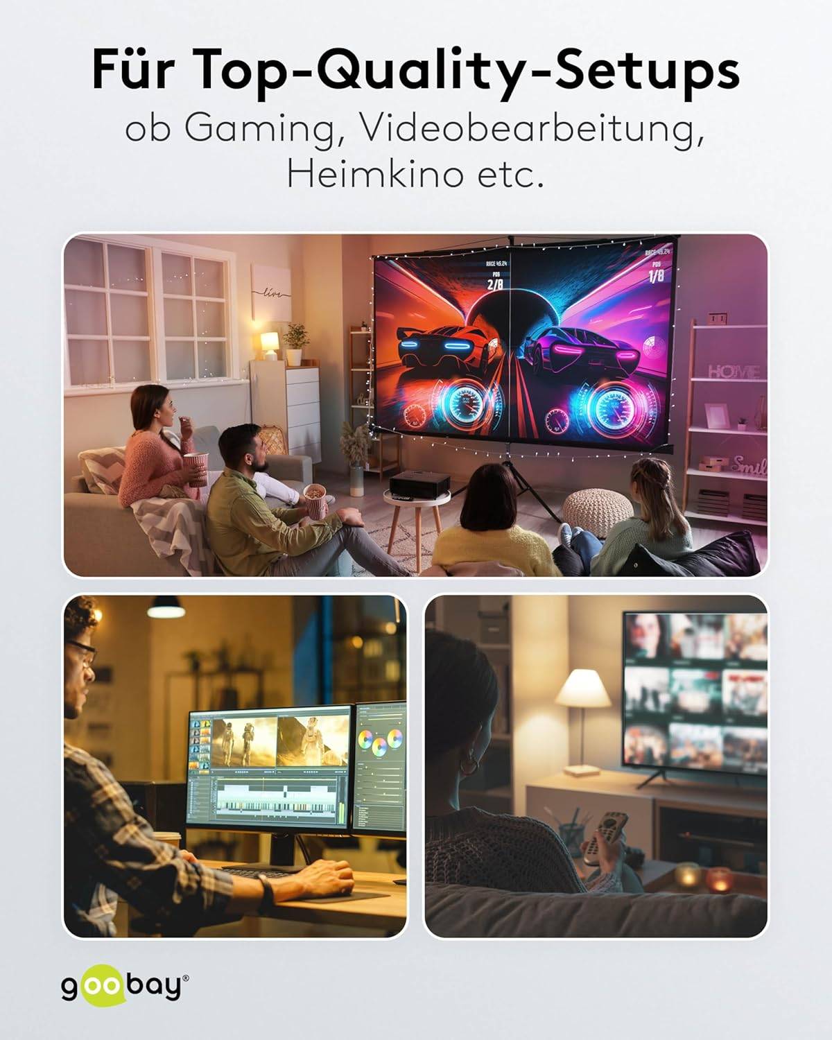 Goobay 74183 USB4® Kabel, USB-C™ auf USB-C™, 40 Gbit/s, 240 W Power Delivery, 8K Video, 1 m-6