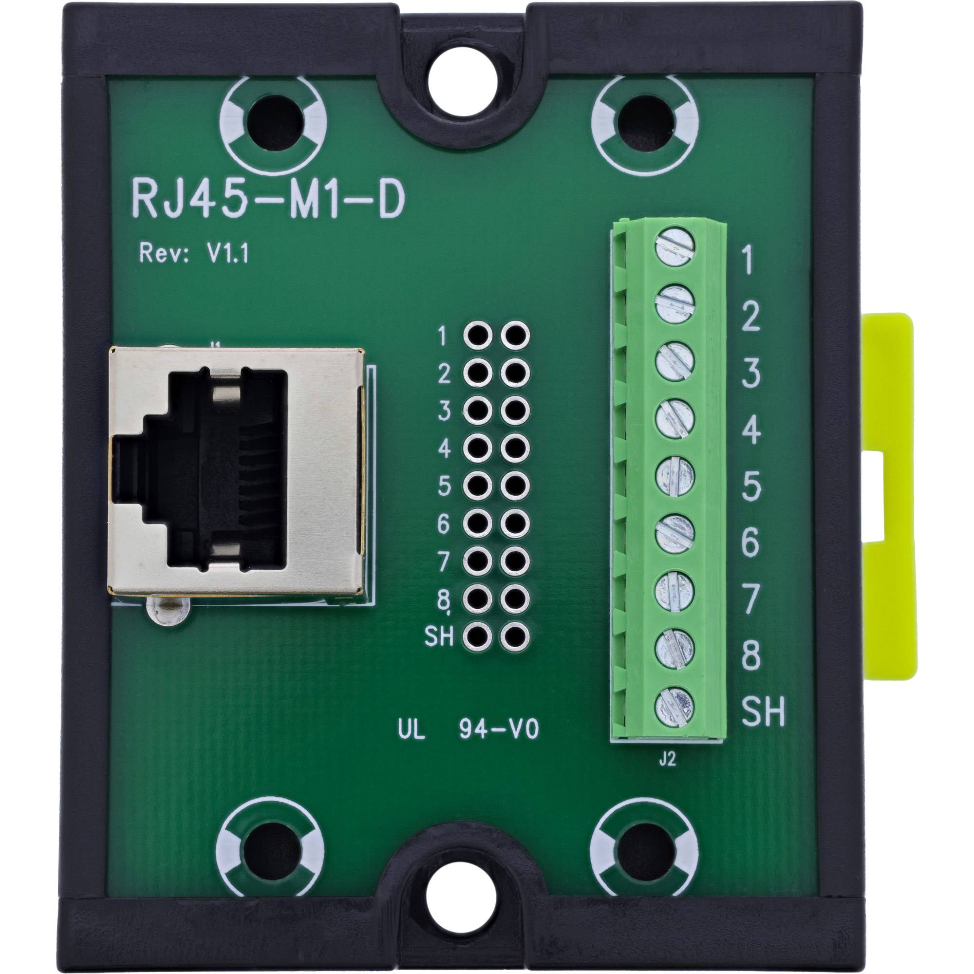 InLine® RJ45 Breakout-Buchse an 9-pol. Schraubklemme, Hutschiene, geschirmt Adapter / Konverter-2