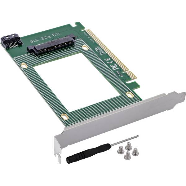 InLine Schnittstellenkarte PCIe x16 zu U.2 NVMe SFF-8639 intern PCI