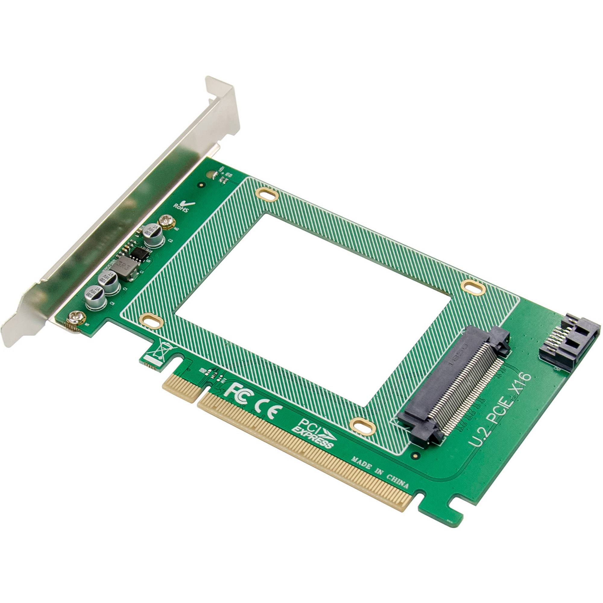 InLine Schnittstellenkarte PCIe x16 zu U.2 NVMe SFF-8639 intern PCI-1