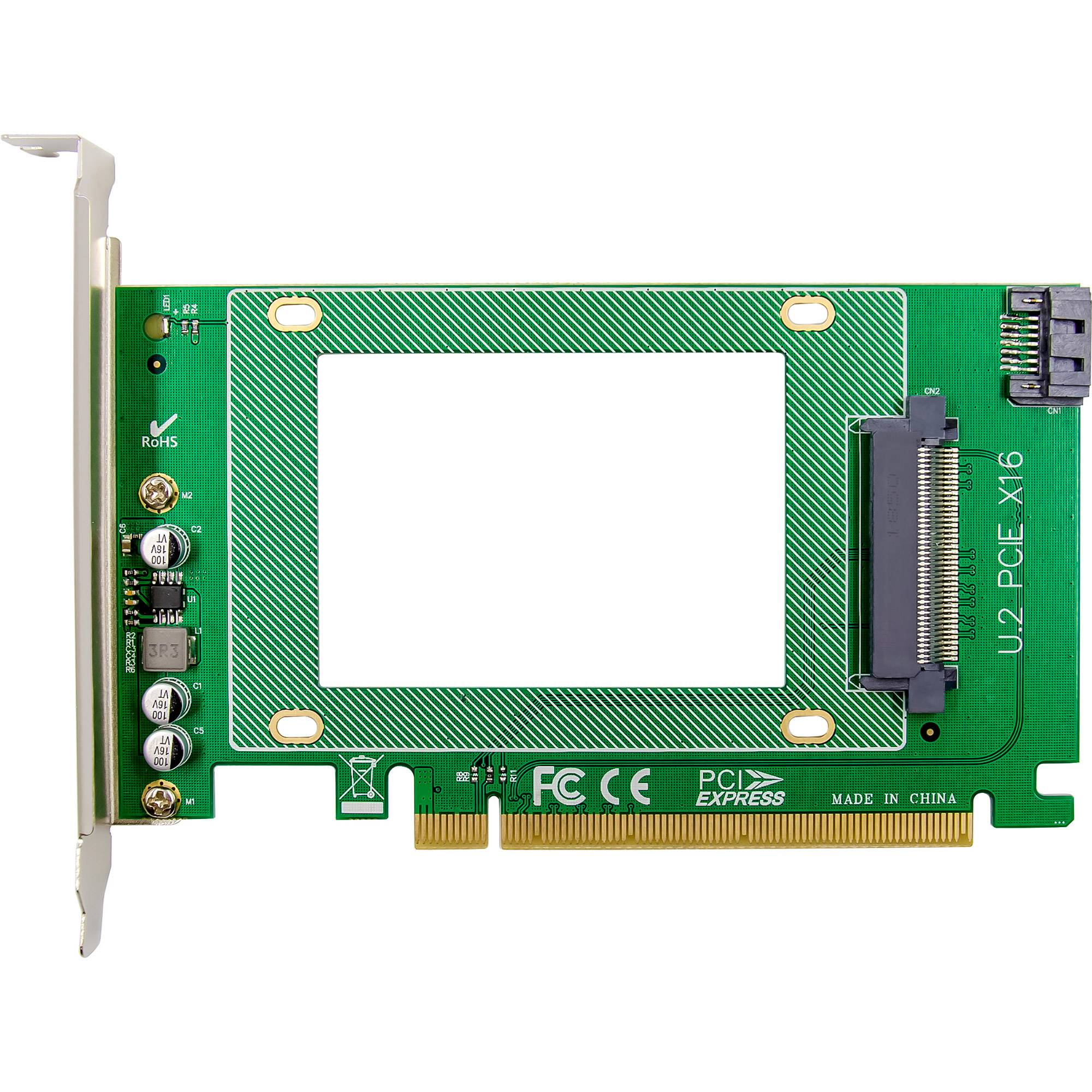 InLine Schnittstellenkarte PCIe x16 zu U.2 NVMe SFF-8639 intern PCI-3