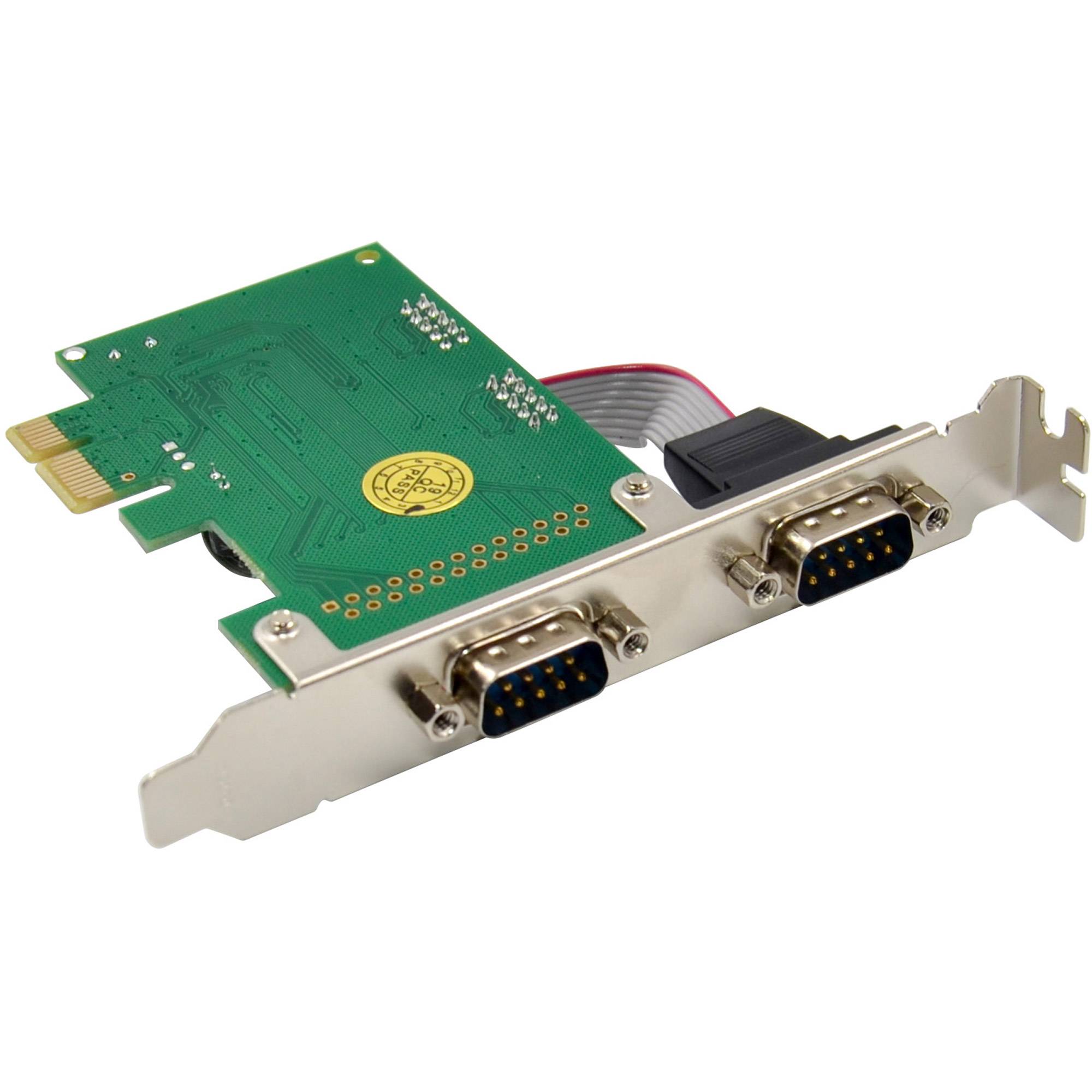 InLine® PCIe 2-Port RS-232 Karte, 2x D-Sub 9 Stecker, inkl. Low-Profile I/O-Karten / Frontpanel /-3