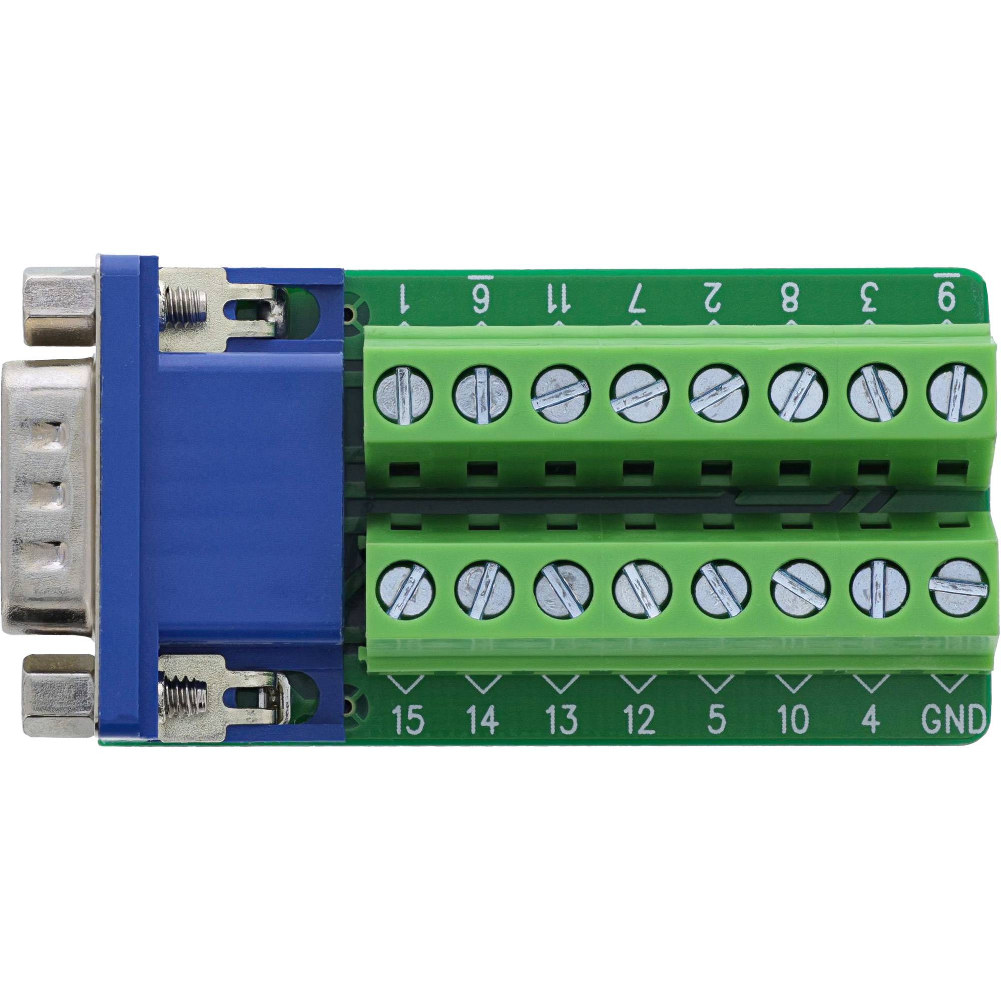 InLine® Terminalblock, VGA (HD15), Stecker, 2-reihig, Schraubklemme Adapter / Konverter-1