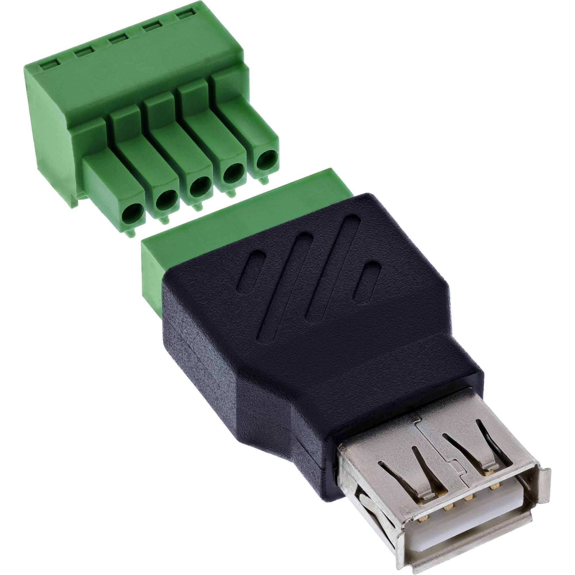 InLine® USB-A Buchse auf Terminalblock, 5-polig, ohne Kabel Adapter / Konverter Terminalblock-2
