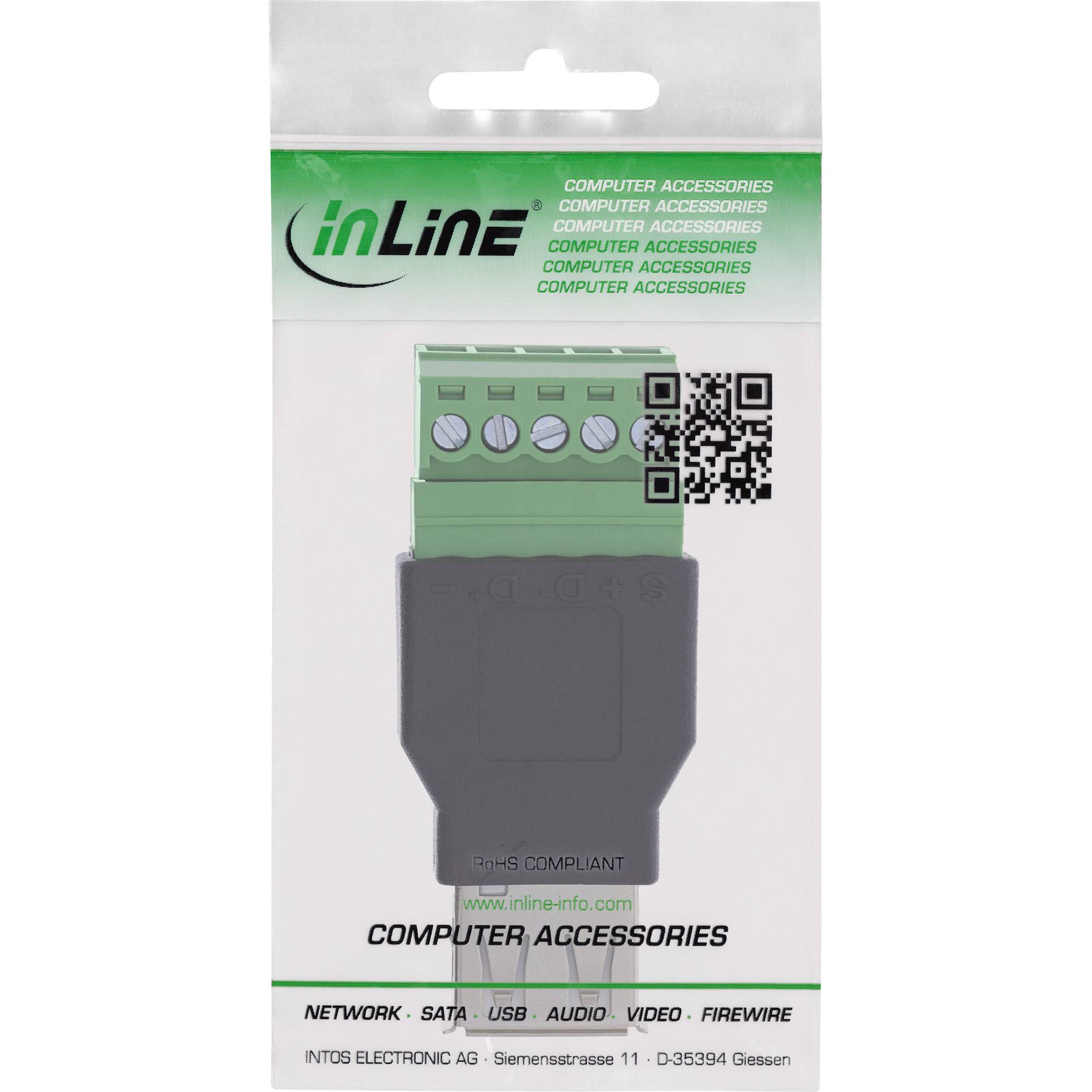 InLine® USB-A Buchse auf Terminalblock, 5-polig, ohne Kabel Adapter / Konverter Terminalblock-3