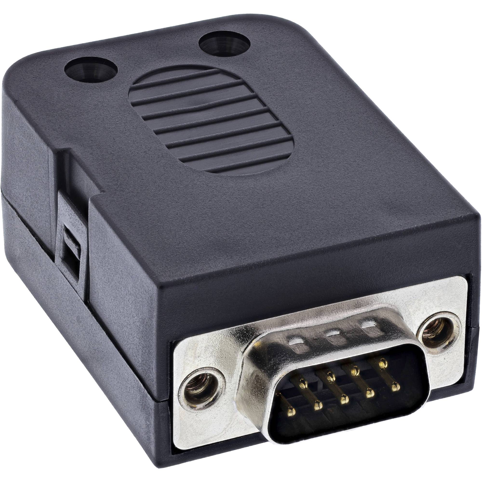 InLine® D-Sub 9 Breakout-Terminalblock, Stecker, Schraubklemme, Rändelschraube Adapter / Konverter-1