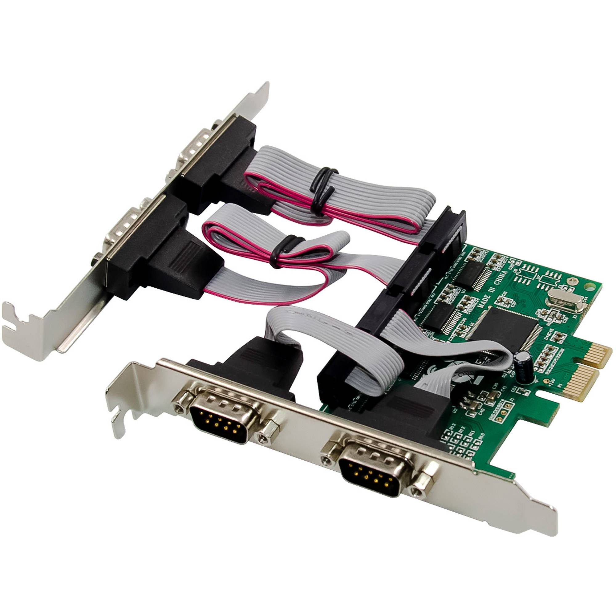InLine® PCIe 4-Port RS-232 Karte, 4x D-Sub 9 Stecker, inkl. Low-Profile-1