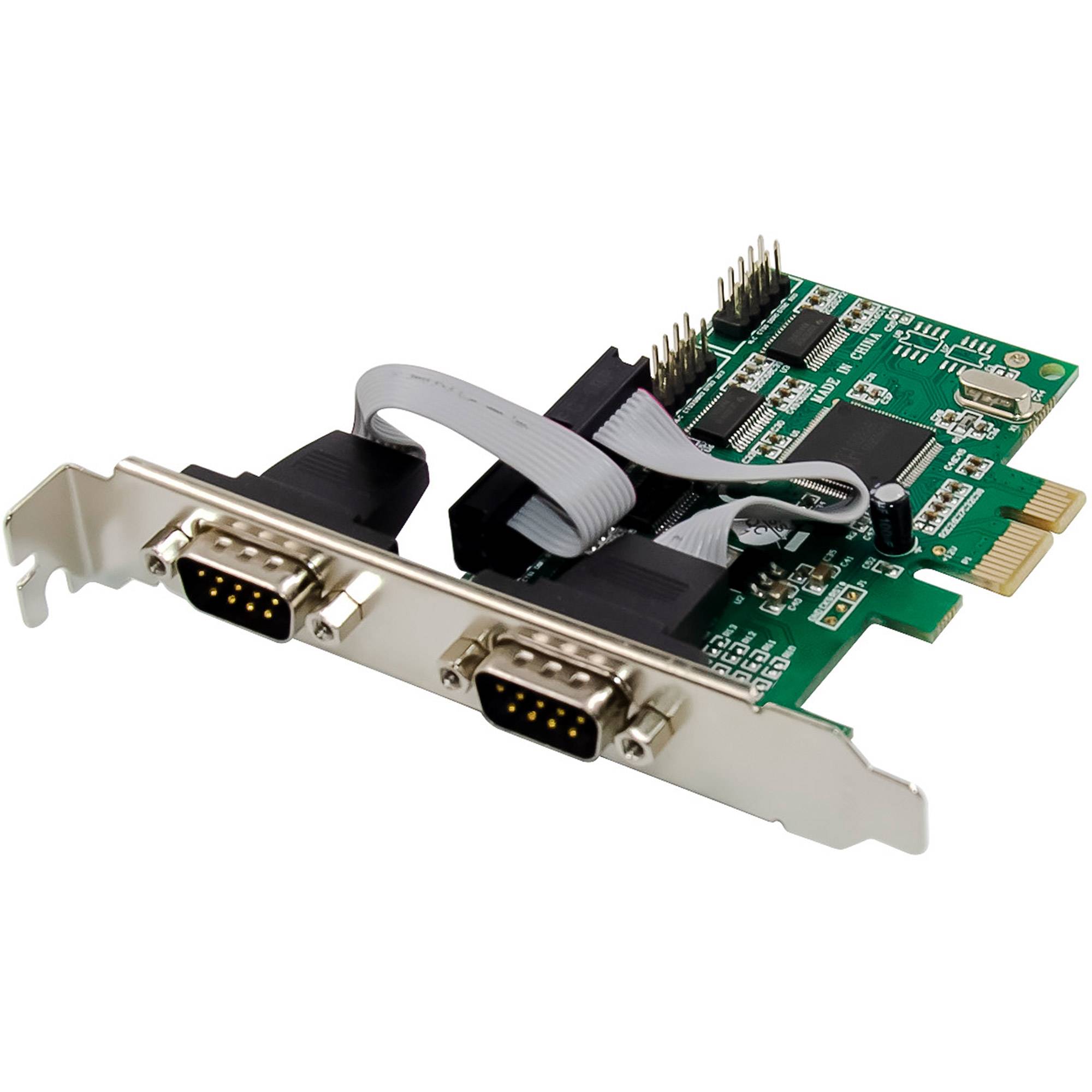 InLine® PCIe 4-Port RS-232 Karte, 4x D-Sub 9 Stecker, inkl. Low-Profile-2
