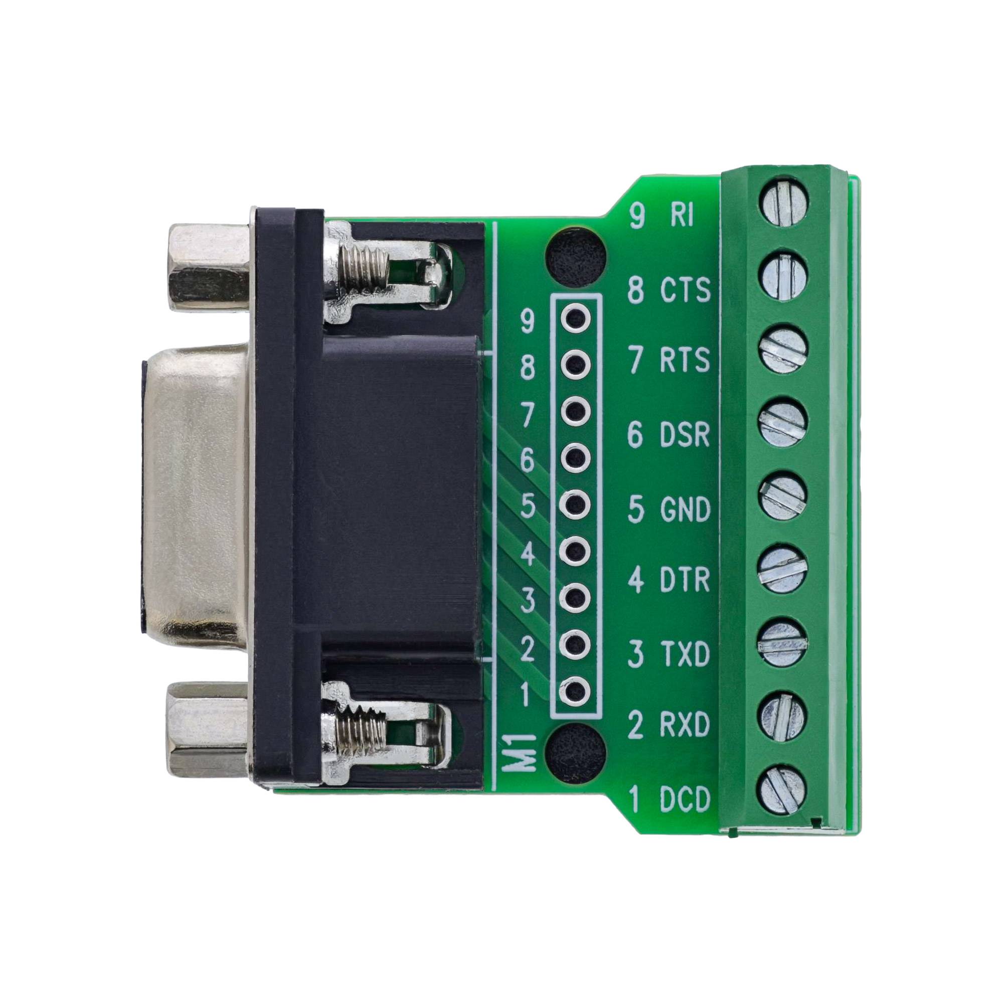 InLine® Terminalblock D-Sub 9 Buchse, Schraubklemme, Schraubsicherung Adapter / Konverter-1