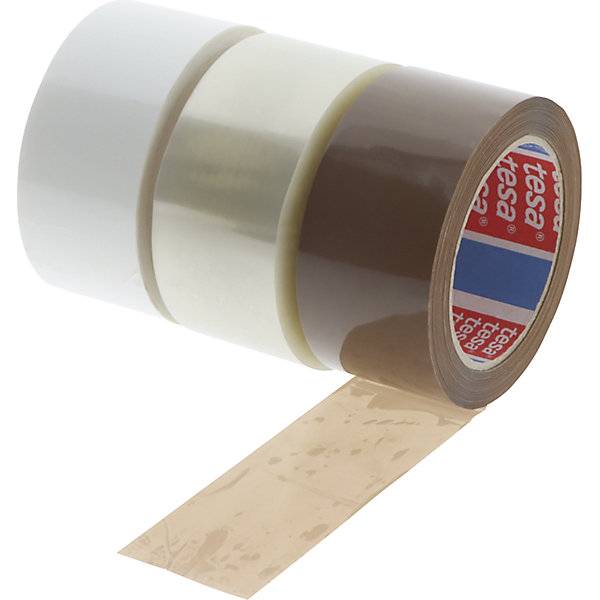 PET-Packband tesa® 60416 55 % recycelt leise abrollbar VE 6 Rollen braun Band-LxB 100 m x 50 mm. 86133649-0