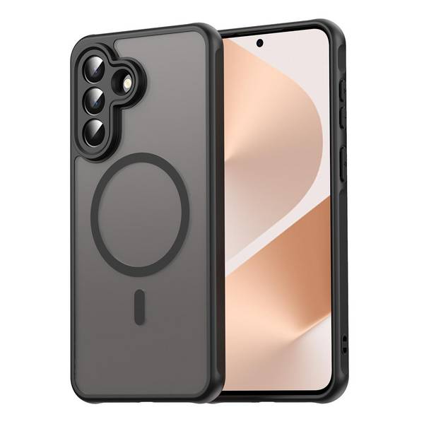 MagSafe Handyhülle für Samsung Galaxy A57 5G TPU Hybrid Kameraschutz Schwarz