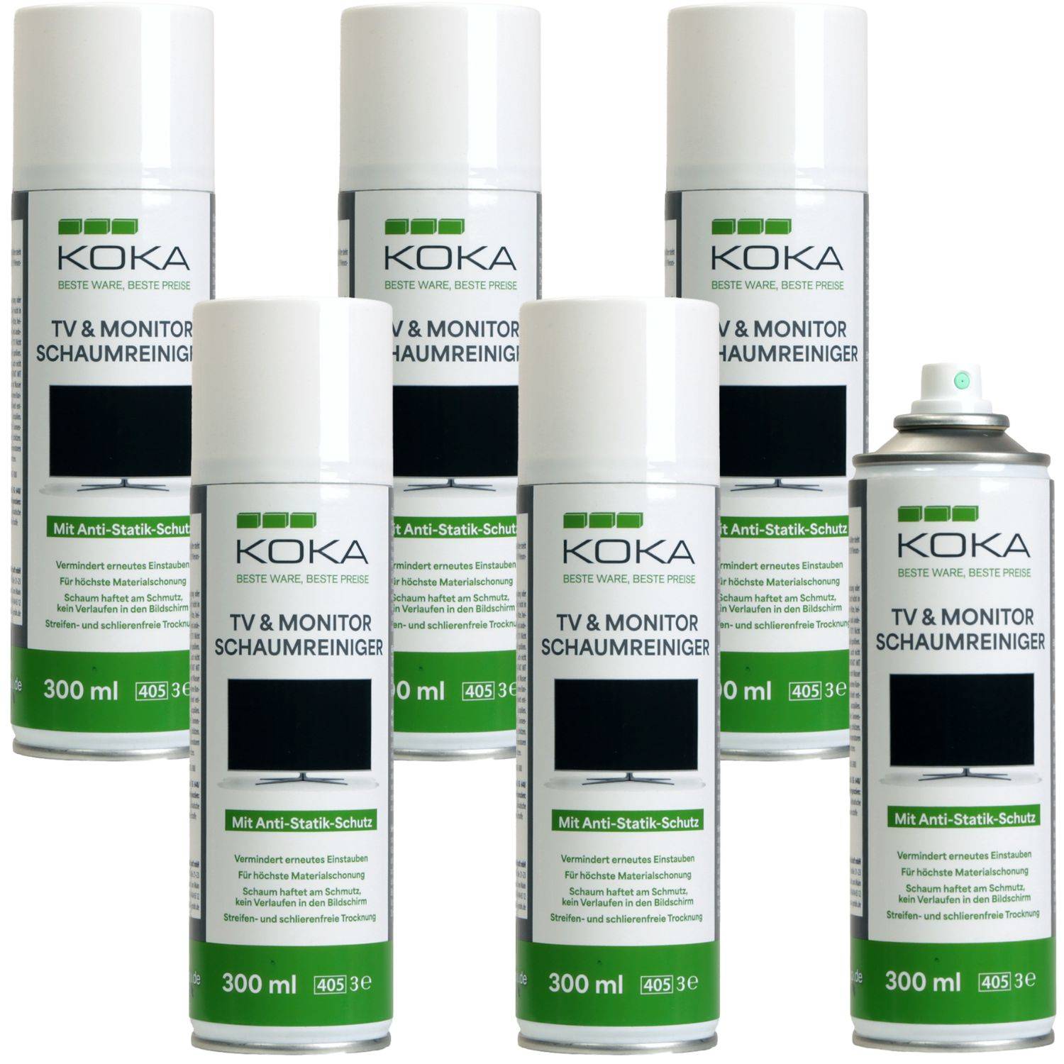 6x TV & Monitor Schaumreiniger je 300ml-4