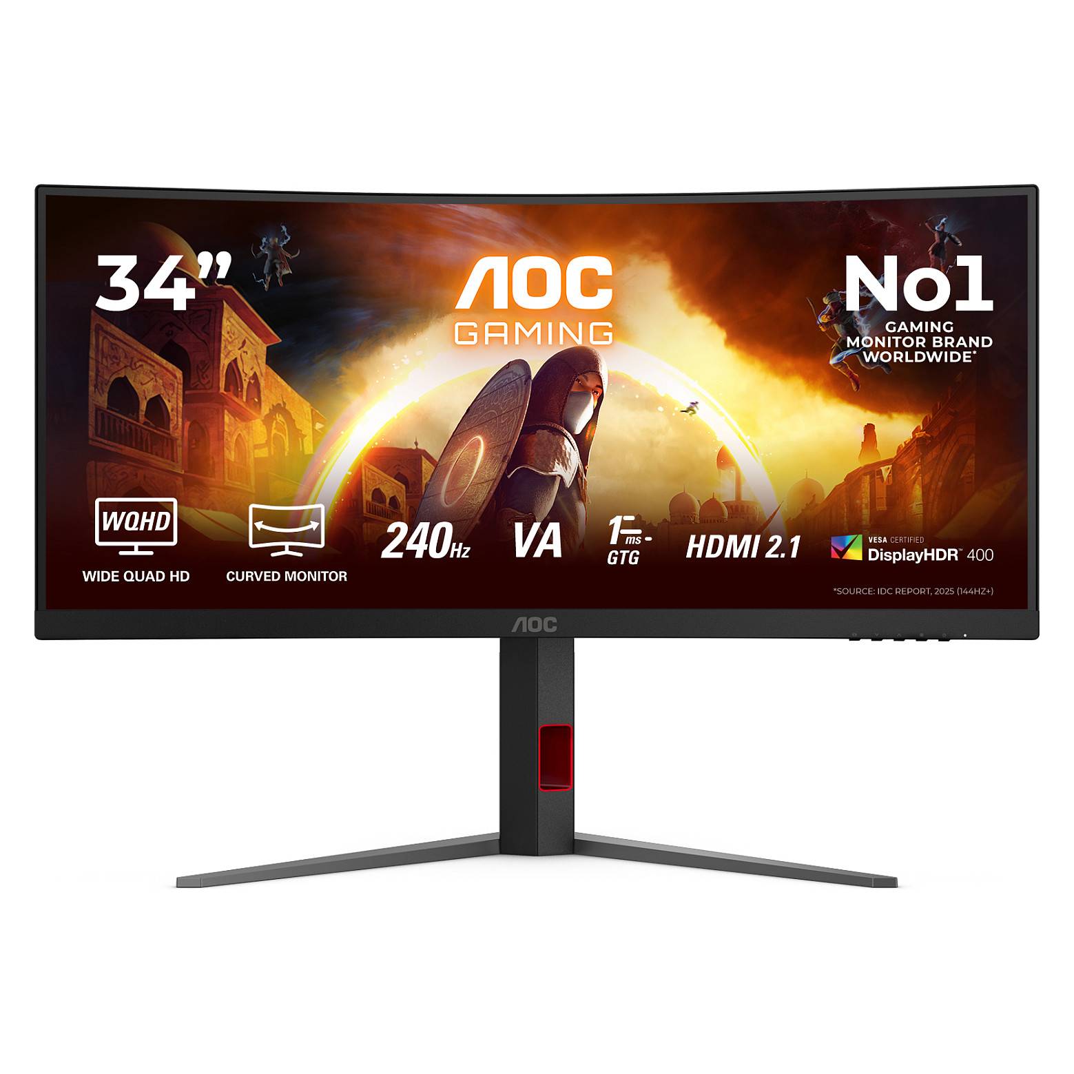 AOC Gaming CU34G4Z - LED-Monitor - Gaming - gebogen - 86.4 cm (34"")-0