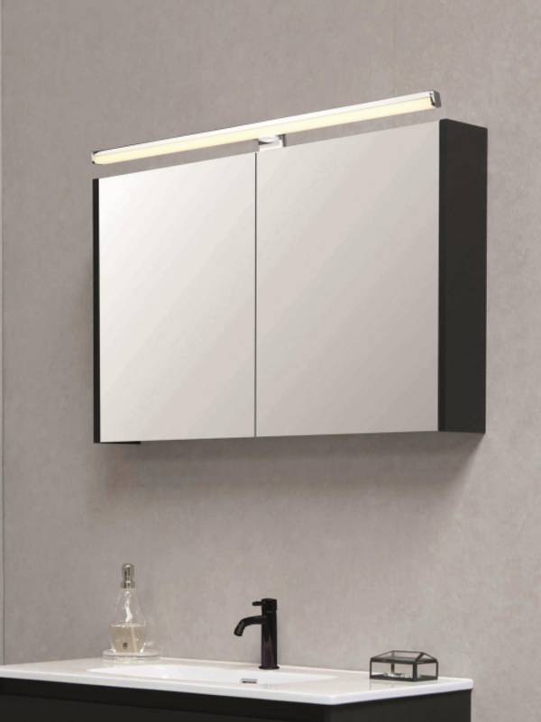TRIO Spiegelleuchte LINO IP44 284116006 11W 1350lm 3K L=600mm Chrom m.Montageset Aussenleuchten