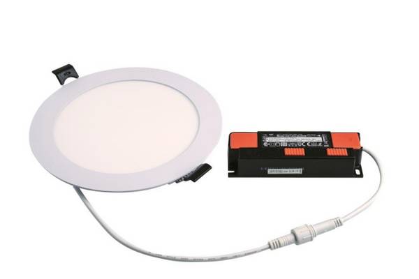 Rutec Slim-Downlig. TALAN XS 7-12W 48501 610-1130lm 27/3/4K IP44 D168mm DA155mm Techn.Licht/Wohnraum