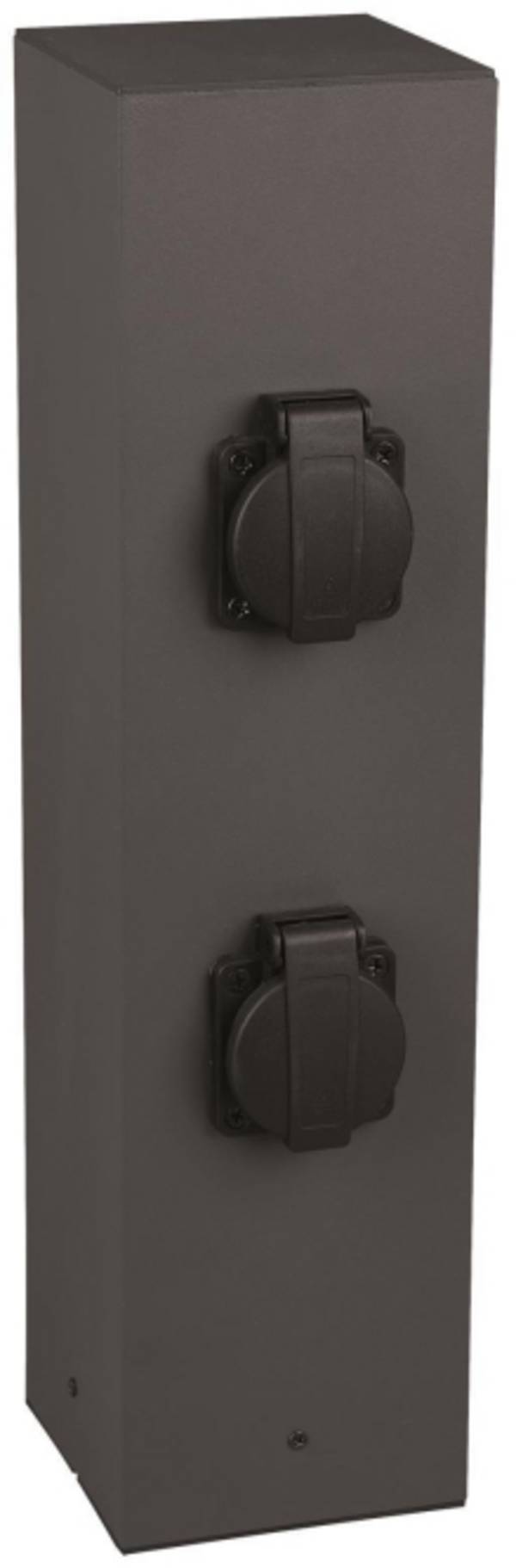 TRIO Steckdosensäule 4xSchuko 9964-42 max.3600W anthrazit IP44 H=400mm Techn.Licht/Wohnraum Techn.