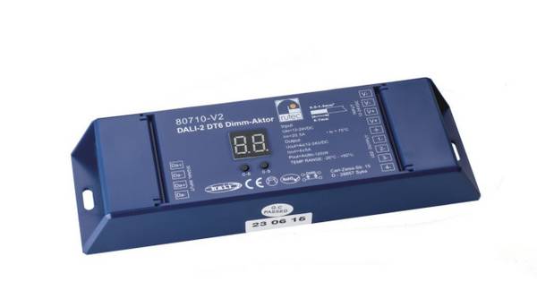 RUTEC DALI2 Dimm-Aktor 24V 480W 80710-V2 12V 240W f.VARDAflex 4x1 Kanal einfarbig Innenleuchten